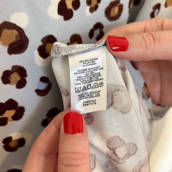 Ann Taylor Animal Print Blouse - Picture 6 of 6